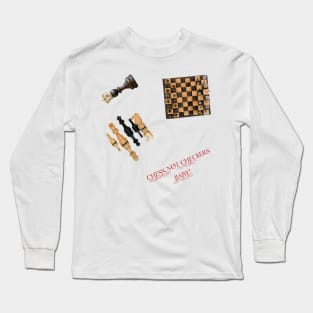 Chess sticker pack! Chess not checkers! Long Sleeve T-Shirt